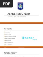 Lecture 02 ASP - NET MVC Razor