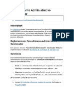 Procedimiento Administrativo Sancionador