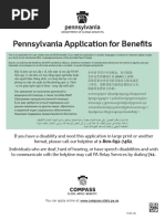 Application, Supplemental Nutrition Assistance Program Benefits