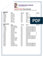 LSU HS Indoor Classic Schedule