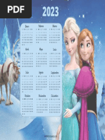 Calendario Frozen 2023