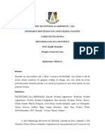 ESCRITORES DA LIBERDADE Resenha Crítica