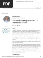 SAP EAM Data Migration Part 7 - Maintenance Plans - SAP Blogs