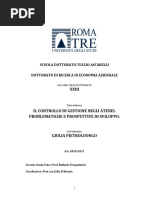 Il Controllo Di Gestione Negli Atenei