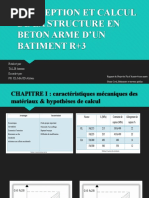 Conception Et Calcul de La Structure en Beton Arme D'Un Batiment R+3