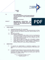 Draft Implementing Operational Guidelines of Philippine Ports Authority Administrative Order No. 04-2021