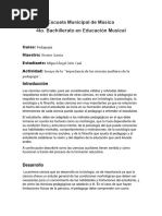 Importancia de Las Ciencias Auxiliares de La Pedagogía .