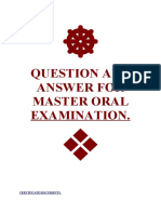 1 Question and Answer For Master Oral Examination