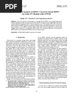 Design and Analysis of SEPIC Converter Based MPPT For Solar PV Module With CPWM