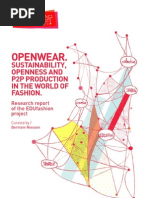 Openwear - SuStainability, OpenneSS and p2p prOductiOn in The WOrld of FaShiOn