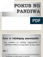 POKUS NG PANDIWA - PPT