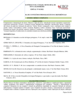 ANEXO IV - Conteúdos Programáticos e Referências