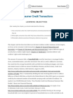 Consumer Credit Transactions