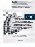 Directiva #015-2022-Dugela-Orientaciones para La Finalización Del Año Escolar 2022