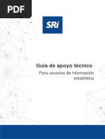 Guía de Apoyo Técnico A Usuarios de Información Estadística