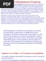 4.3 Liability of Misstatement in Prospectus