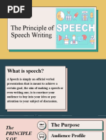 The Principle of Speech Writing