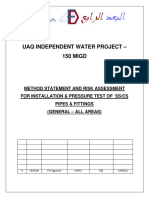 Method Statement For SS & CS - Uaq Independent Water Project - 150 Migd