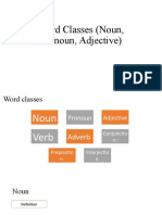 Meeting 3 - Word Classes (Noun, Pronoun, Adjective)