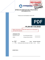 PLAN DE CALIDAD - SERVICIO DE REHABILITACION DE LABORES GAYCO Rev. A