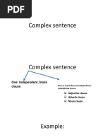 Complex Sentence