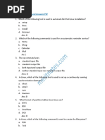 Unix MCQ Questions Answers