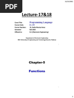 Programming - Languages - Lecture-17 & 18 - Fall-2022