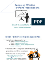 Lecture 3 Desiging Effective Power Point Presentation DR Dinesh