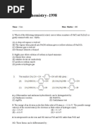 2753IIT JEE Chemistry Question Paper-1998