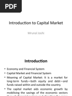 Introduction To Capital Market: Mrunal Joshi