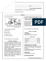 Simulado de Português - 4º e 5º Ano Alinhado Ao D1