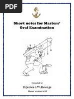 3-Short Notes For Masters Oral Exam