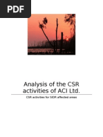 CSR Activities of ACI Limited