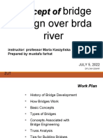 Concept of Design Bridge Over Brda River