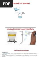 Separação de Misturas