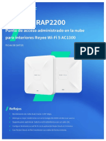 RG-RAP2200 Series Reyee Wi-Fi 5 AC1300 Indoor Cloud Managed Access Point-20220714.en - Es