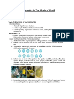 Mathematics in The Modern World 1st Year 1st Semester