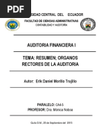 Organismos Rectores de La Auditoría