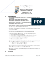 COT Thesis and Capstone Project Procedures and Guidelines 2023