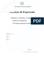 Trabalho de Técnicas de Expressão