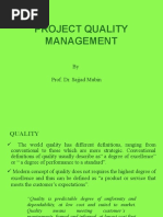 Lecture 6 - Project Quality Management