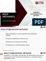 Chapter 8 Rock Stabilisation Methods.