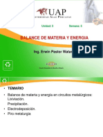 Balance de Materia y Energia - Semana 5