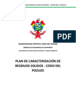 Plan de Caracterización de Residuos Solido Fin