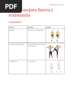 Rutina Mejora Fuerza y Resistencia - Candela