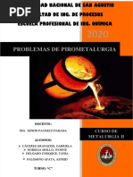 PDF Problemas Tarea 2 Pirometalurgia - Compress