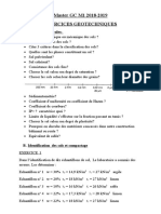 Exercices Geotechniques