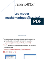 Cours 4 Les Modes Mathématiques (La Suite)