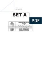 Filipino Set A - Pretest