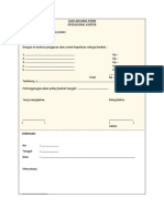 Cash Advance Form - Operasional Kantor